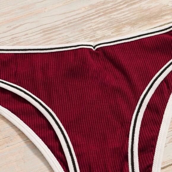 Ribbed Cheeky Panty Underwear Set - Picture 2 of 8